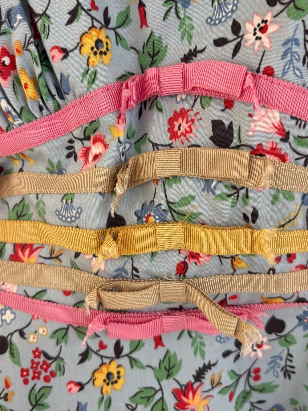 Vintage Betsey Johnson Garden Delight Blue Floral Dress - Picture 3 of 8